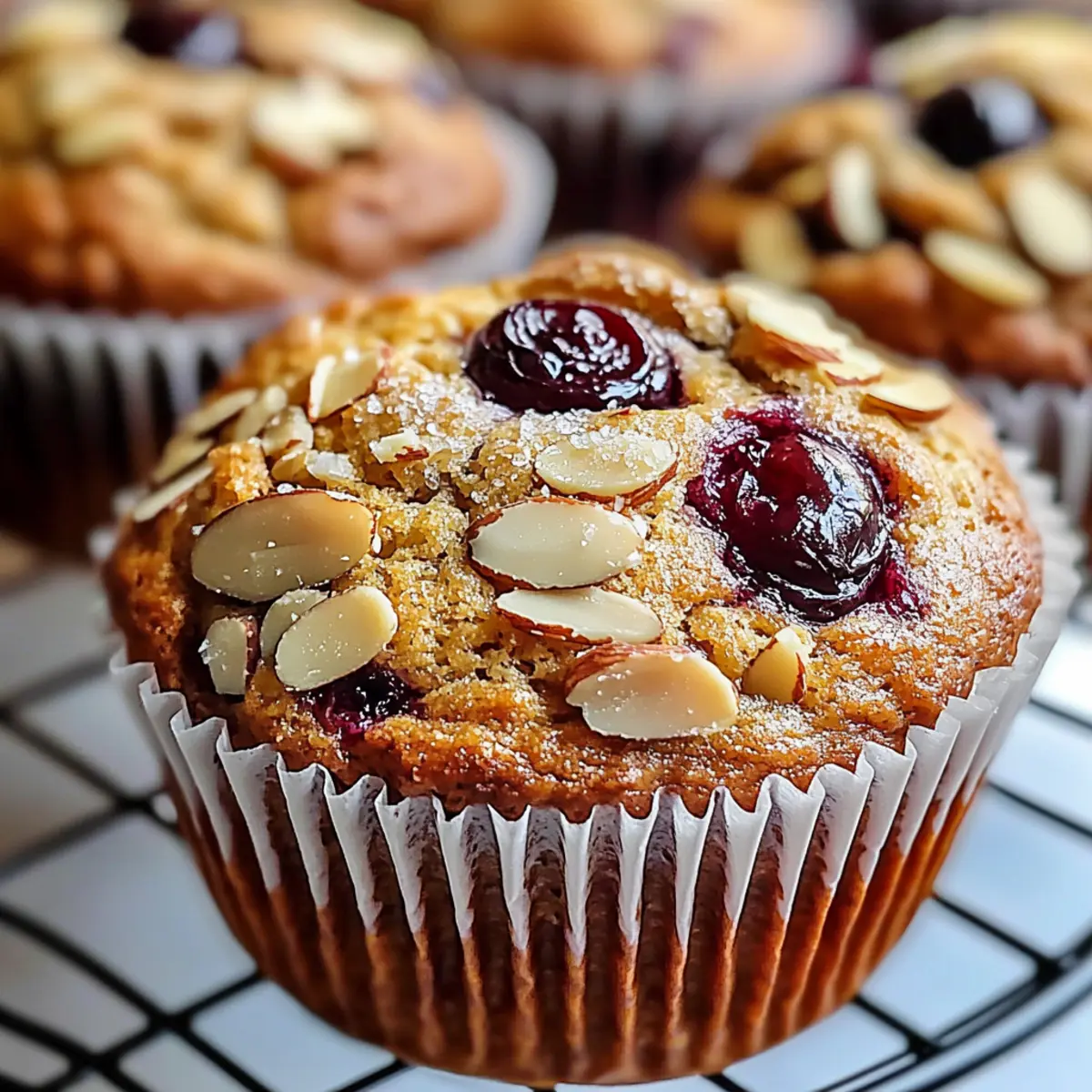 Almond Cherry Muffins