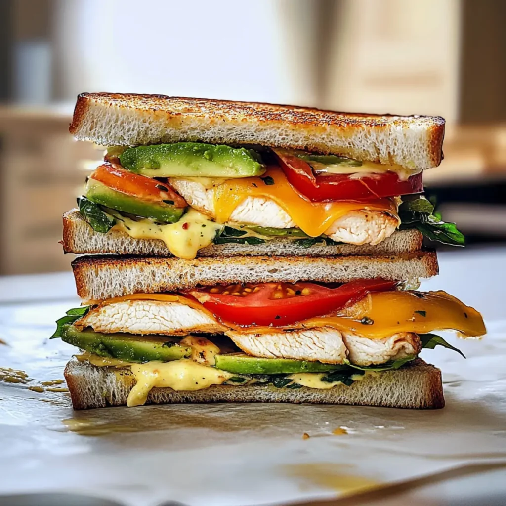 Chicken Avocado Melt Sandwich