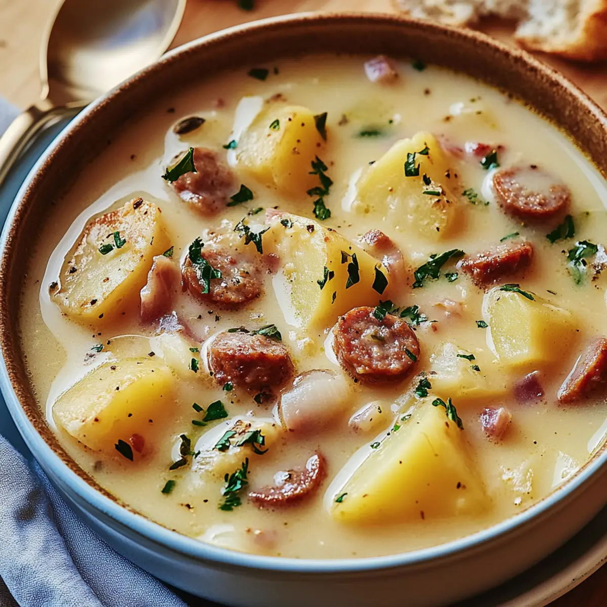 Cheesy Sausage Potato Soup
