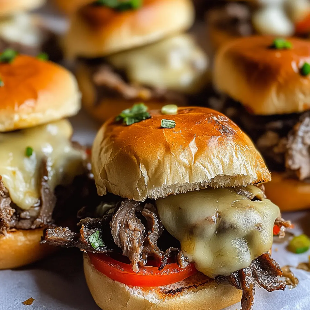Philly Cheesesteak Sliders