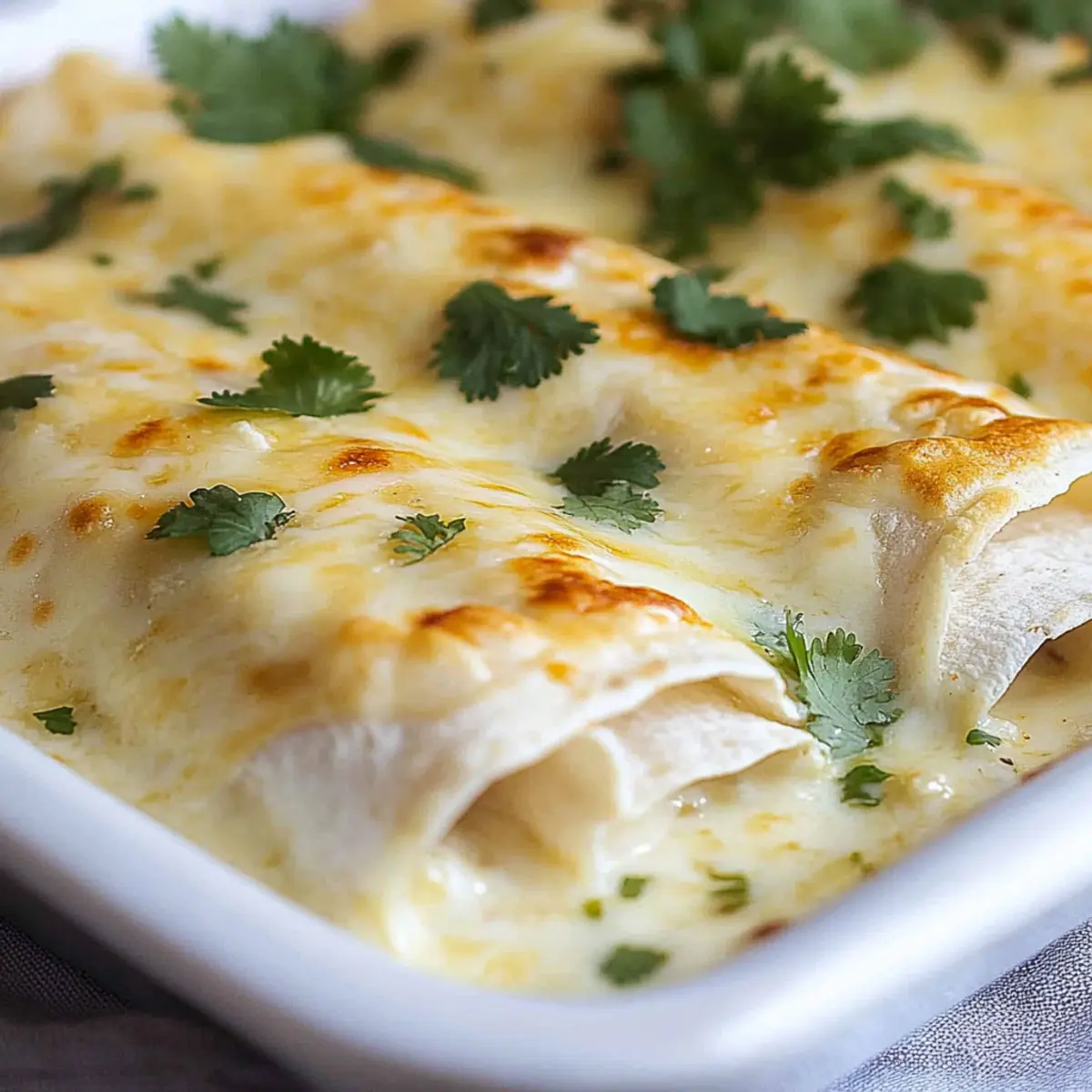 White Chicken Enchiladas