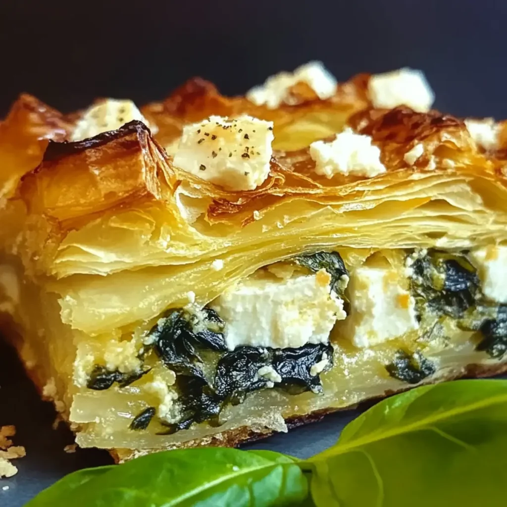 Delicious Croissant Strata with Spinach, Feta, and Gruyere Recipe