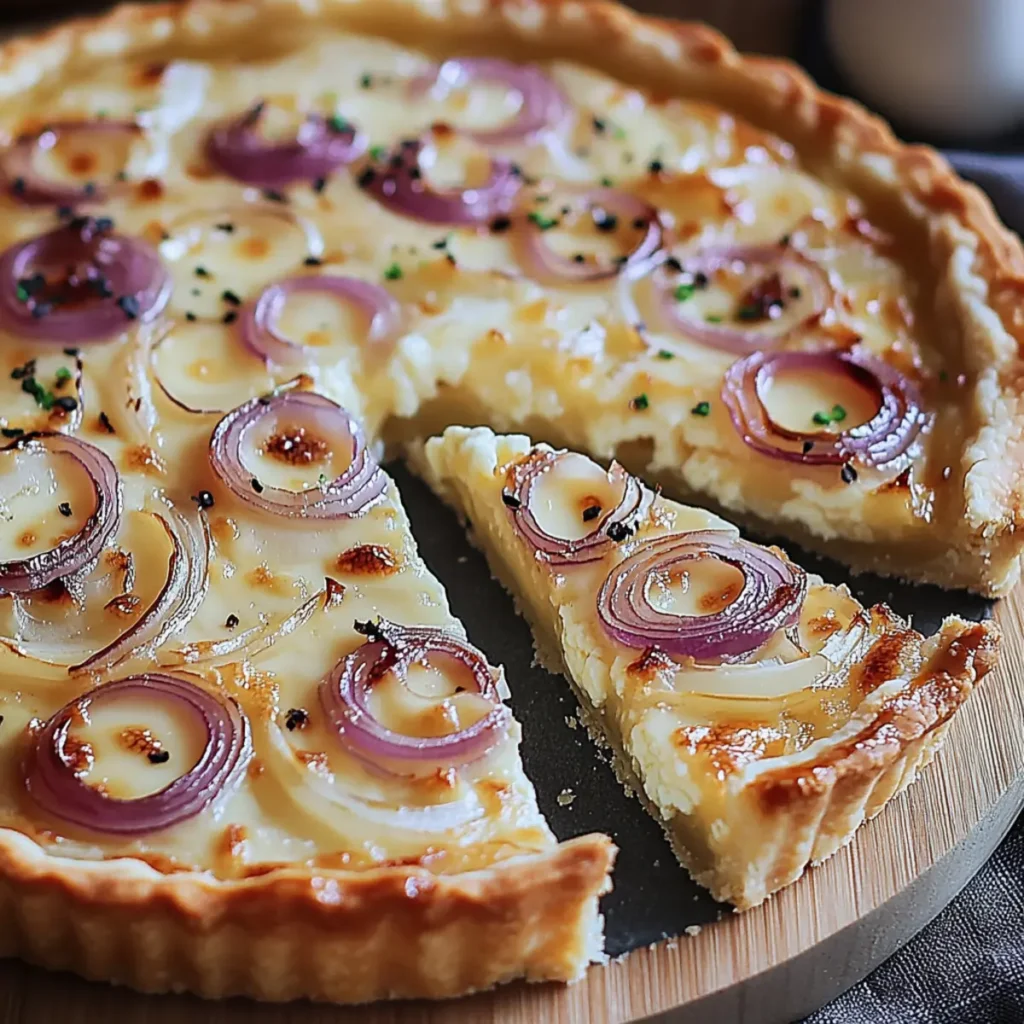 Onion Cottage Cheese Tart