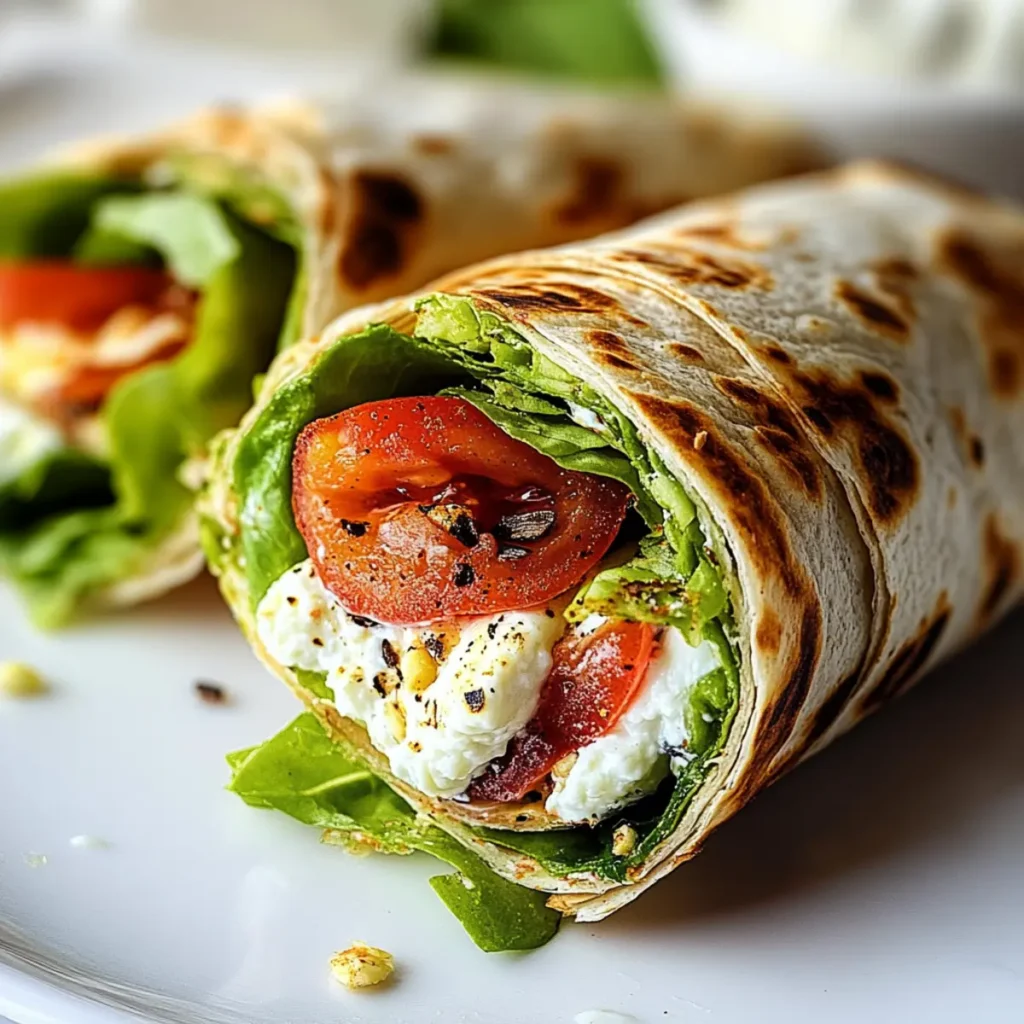 High Protein Cottage Cheese Wraps
