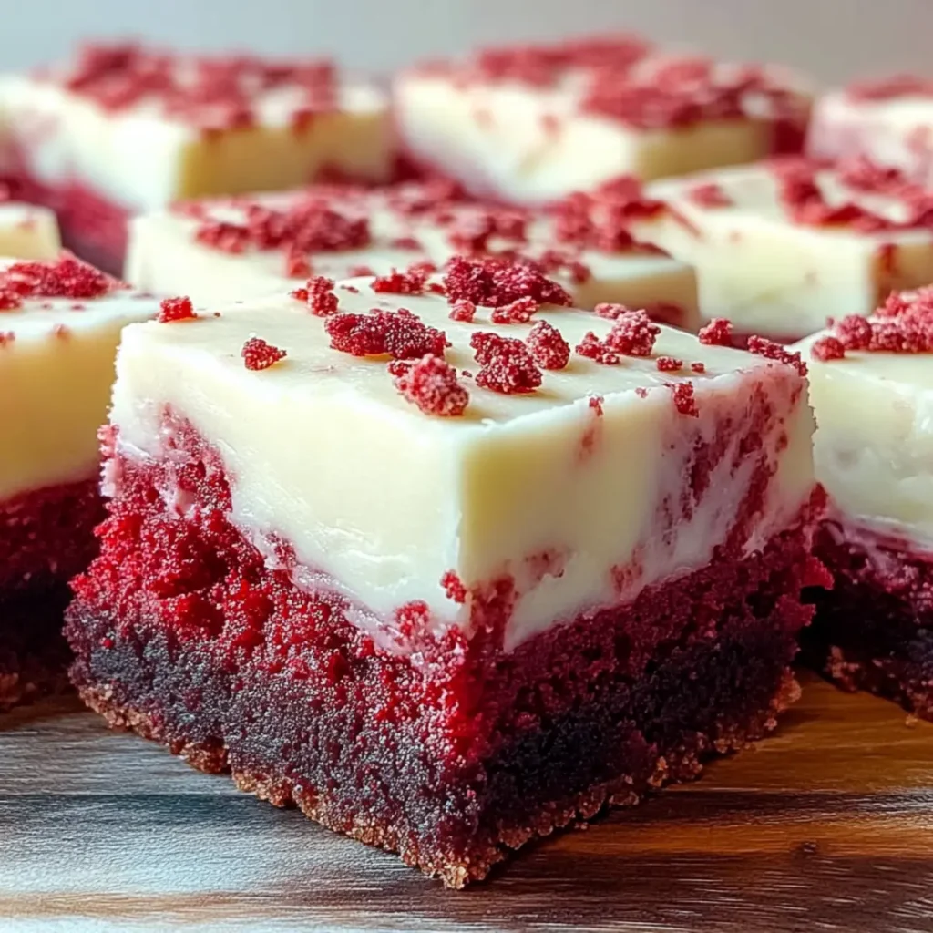 Red Velvet Cookie Bars