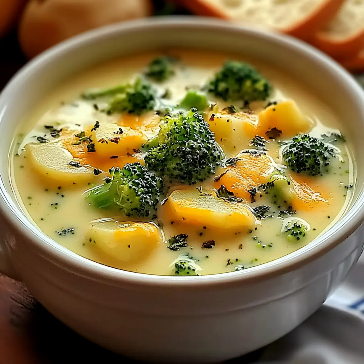 Delicious Broccoli Potato Cheese Soup