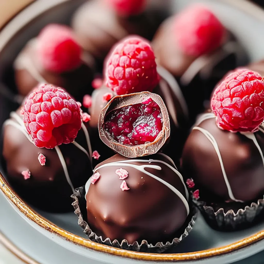 Raspberry Chocolate Truffles