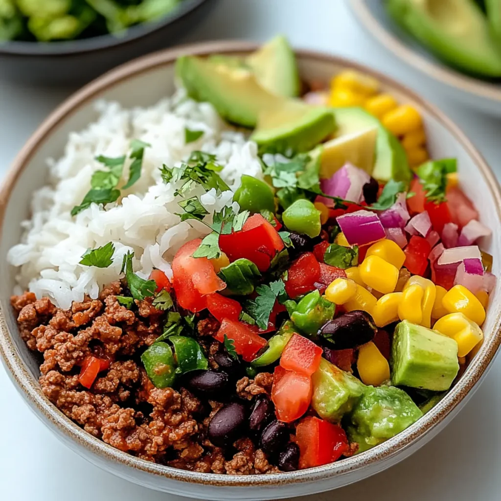 Ground Turkey Burrito Bowls