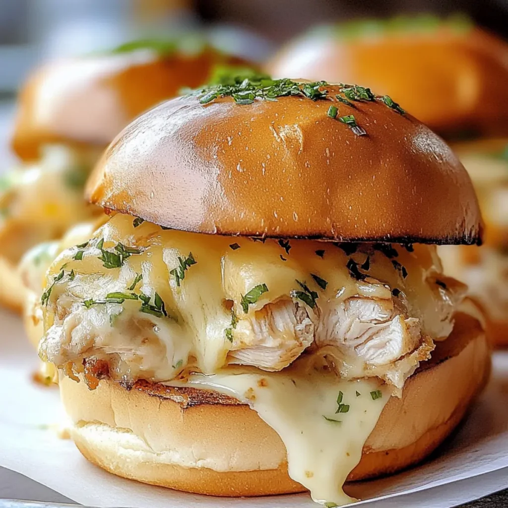 Chicken and Cheese Sliders