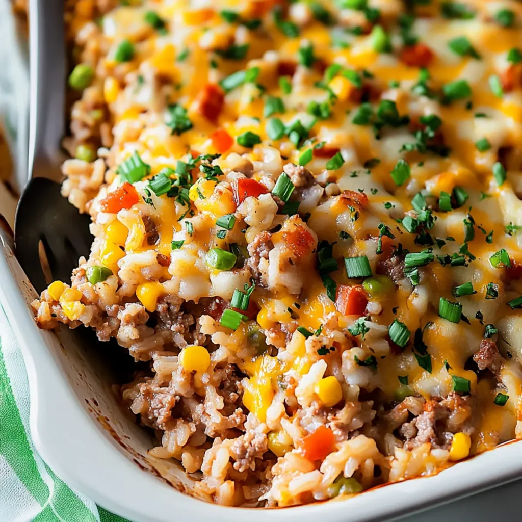 Ground Turkey Rice Casserole
