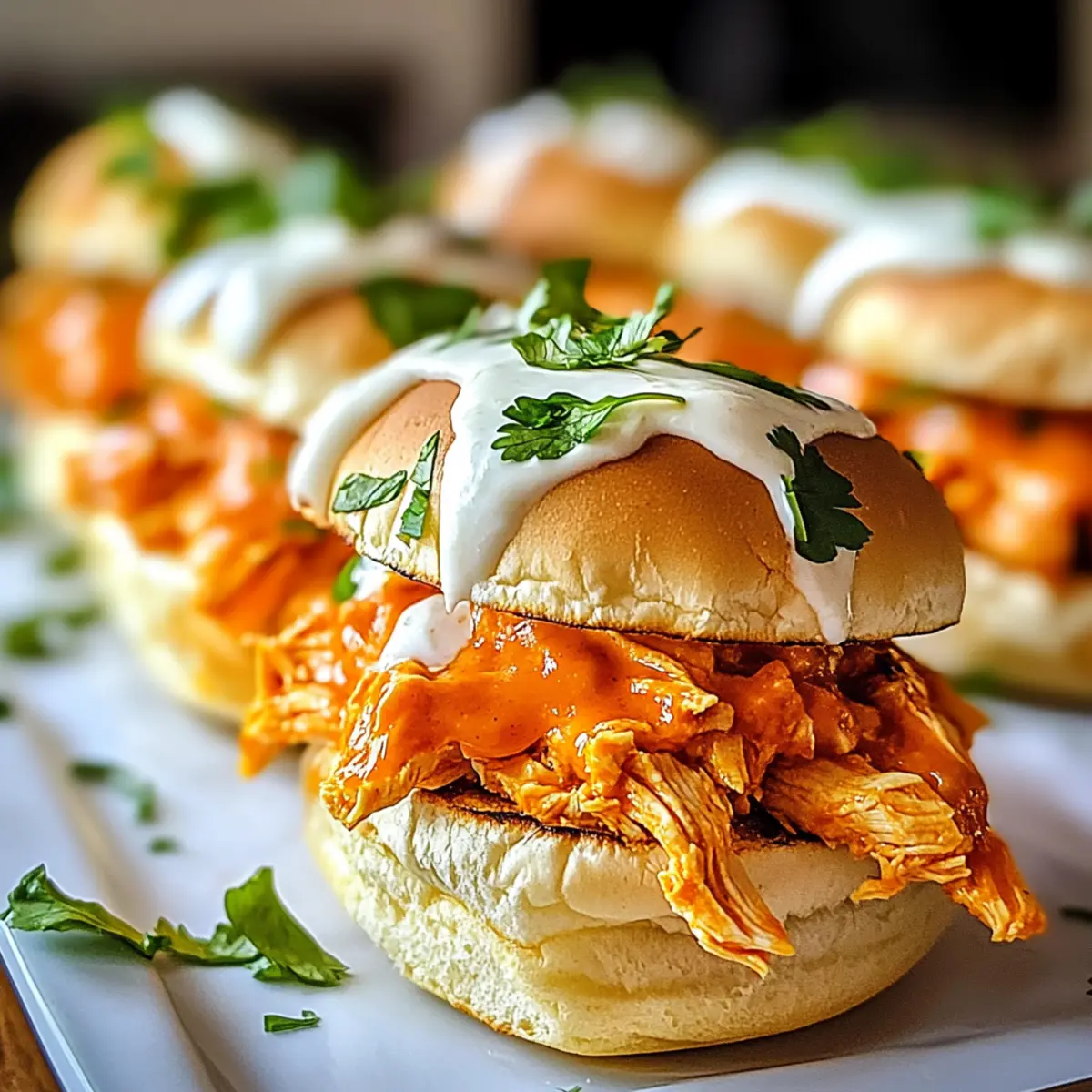 Buffalo Chicken Sliders