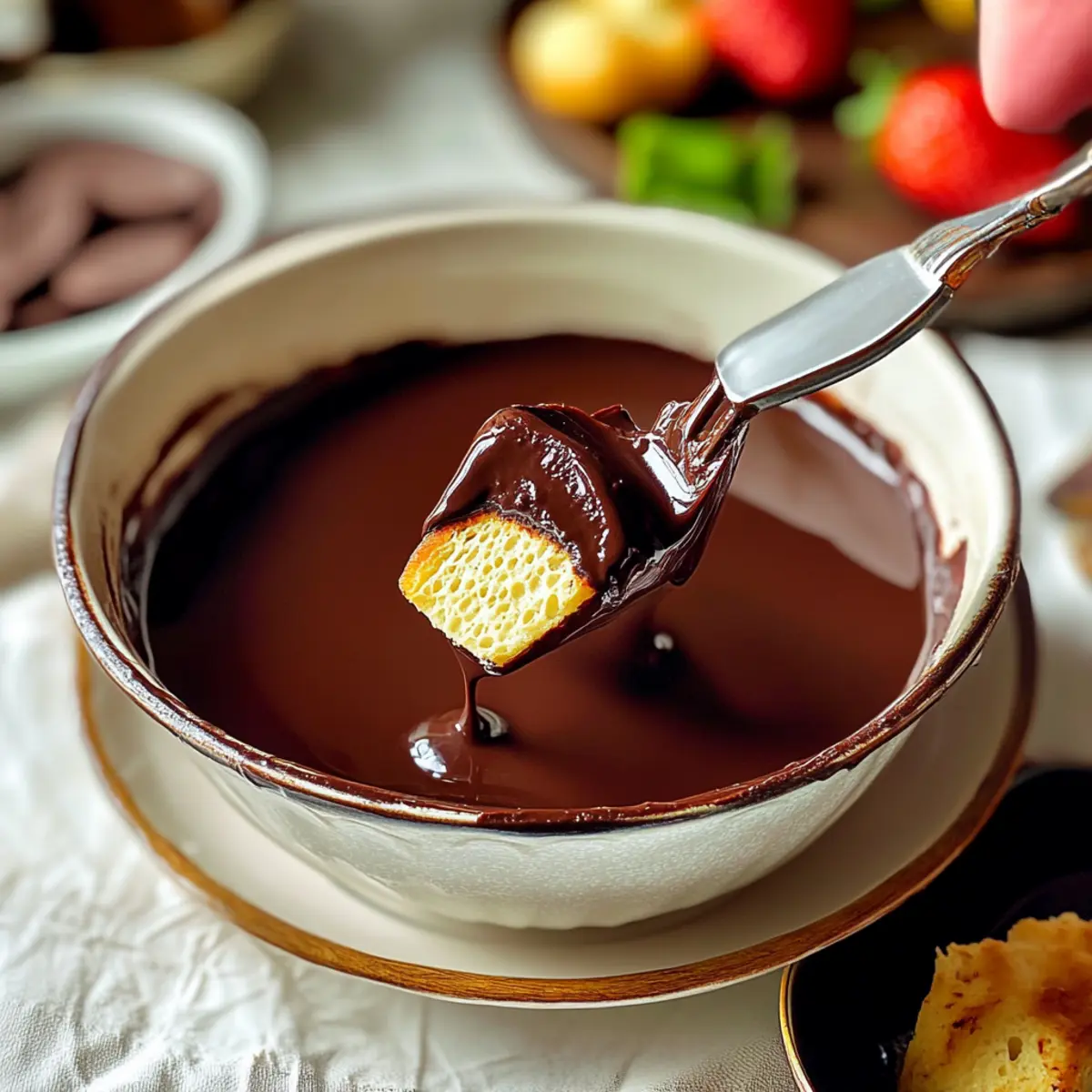 Chocolate Fondue at Home
