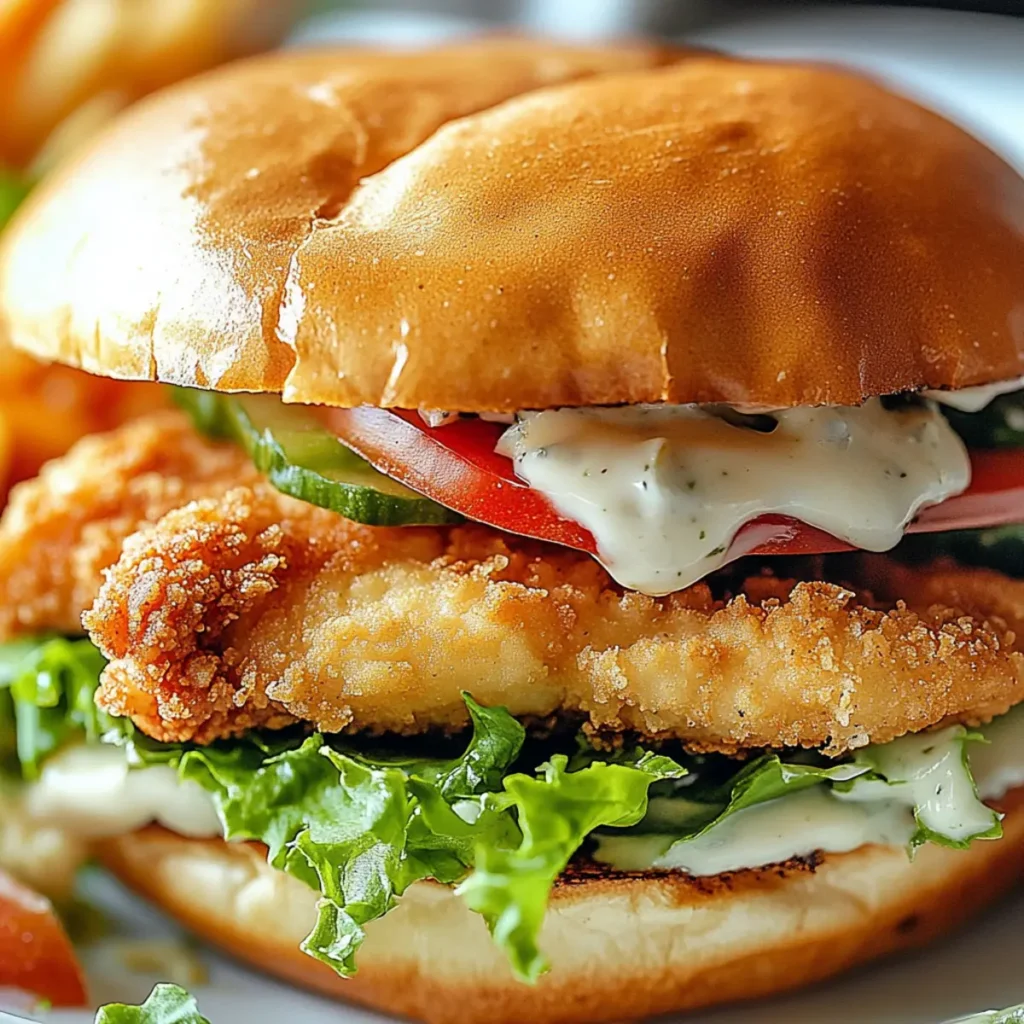Crispy Chicken Caesar Sandwich