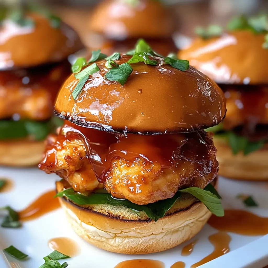 Hot Honey Chicken Sliders