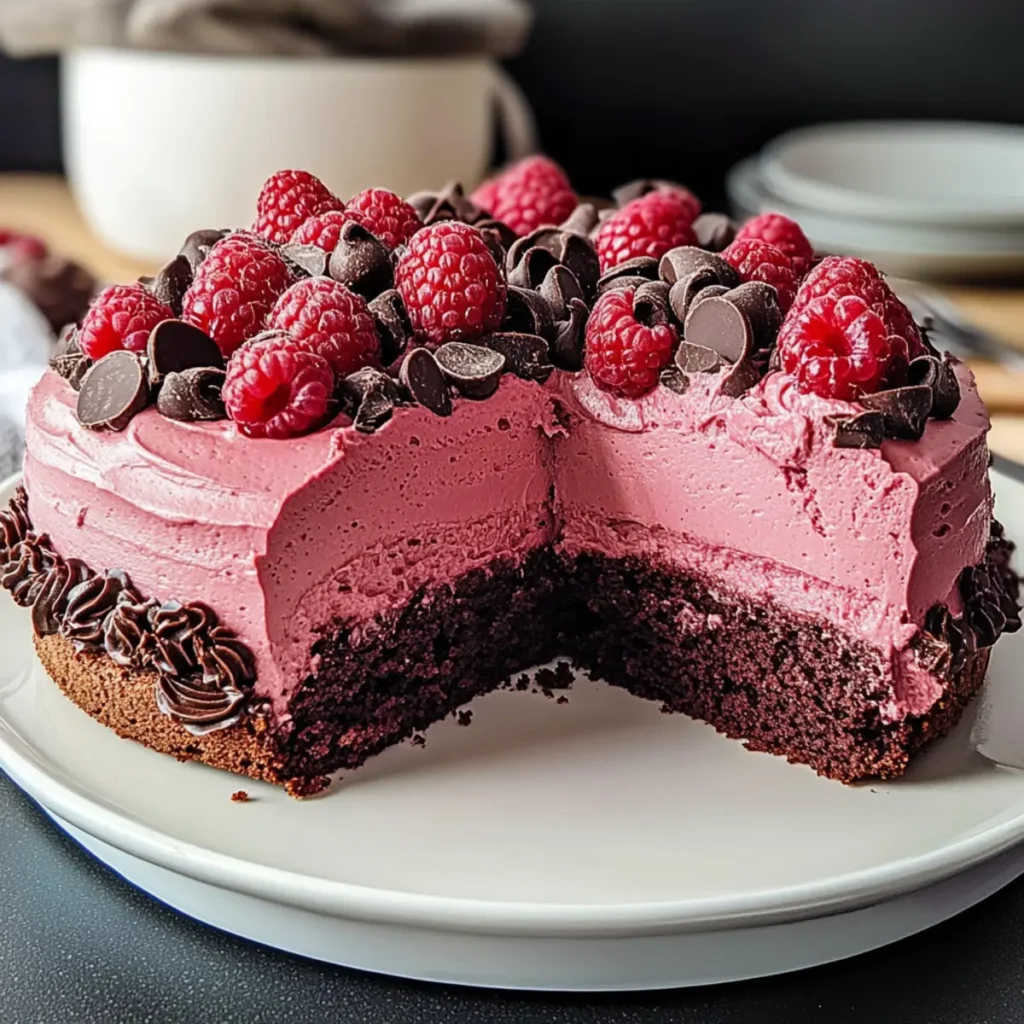 Chocolate Raspberry Mousse Cake