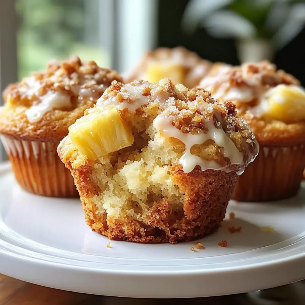 Springtime Hummingbird Muffins (Pineapple + Banana)