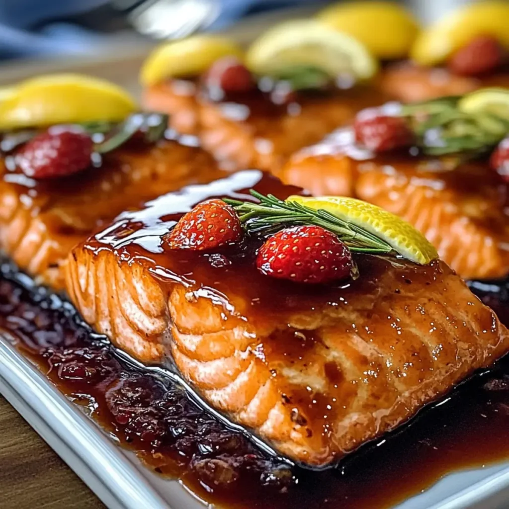 Strawberry Lemon Salmon Glaze (Sheet Pan)