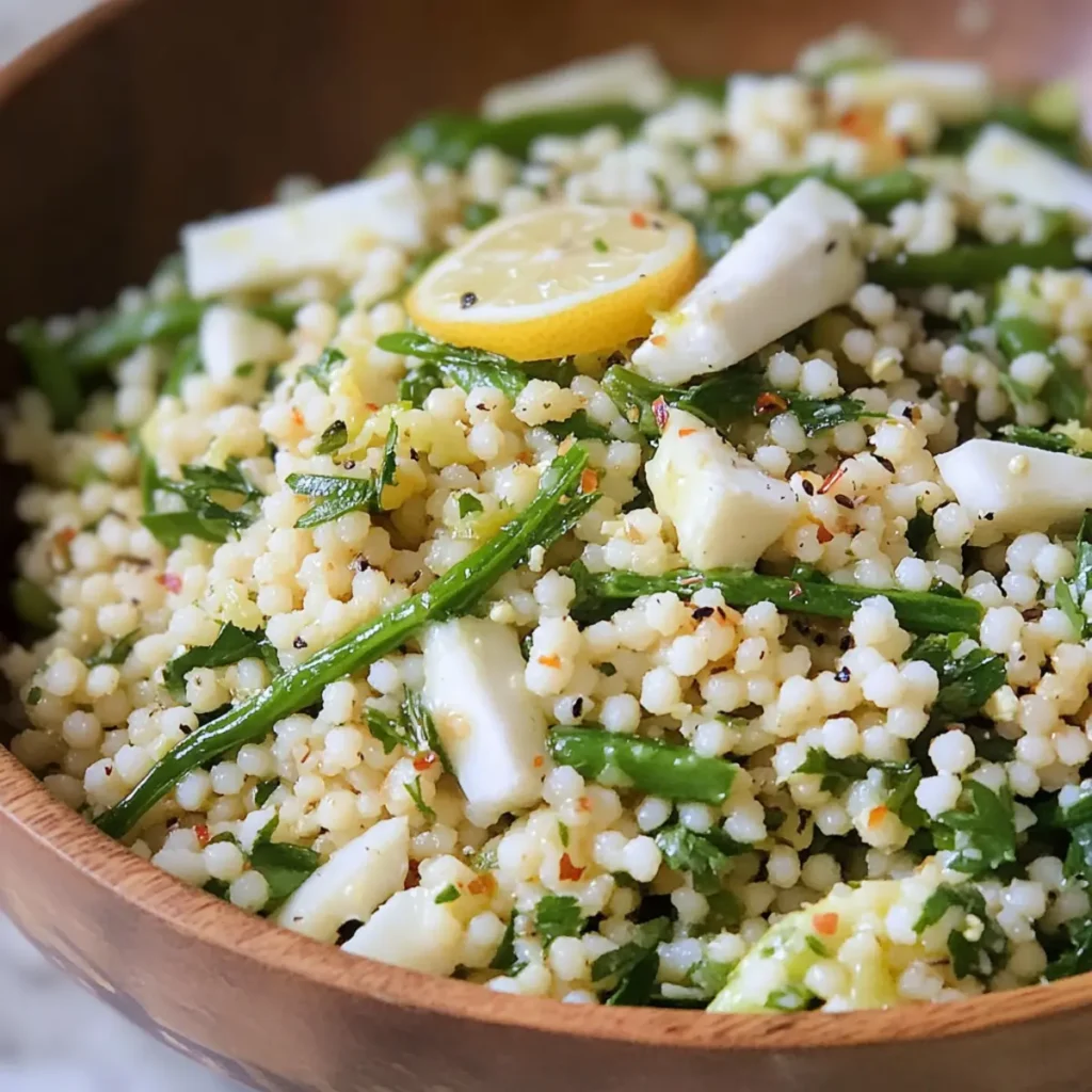 Springtime Lemon Herb Couscous Salad