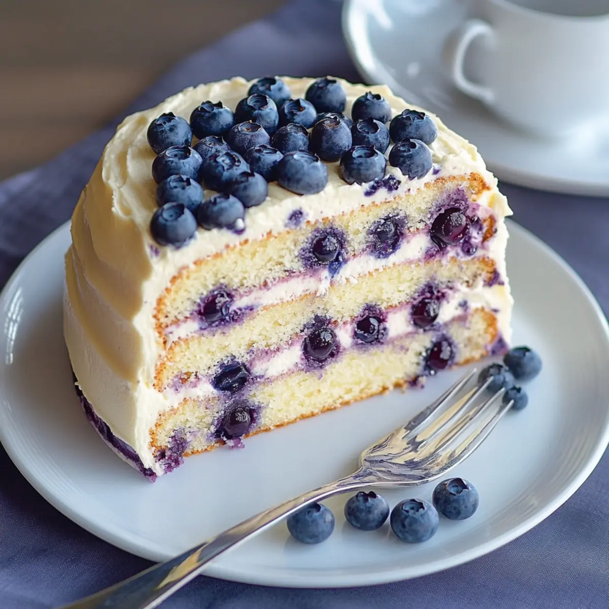 Blueberry Vanilla Cake
